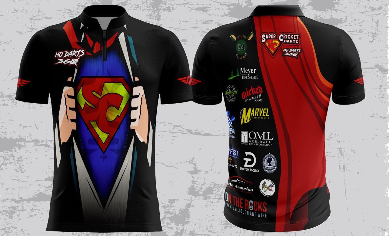 Darts Army Super Cricket Sponsor Jersey