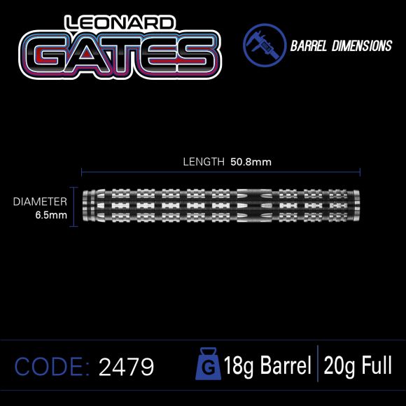 Leonard Gates 20G Soft Tip Winmau Darts