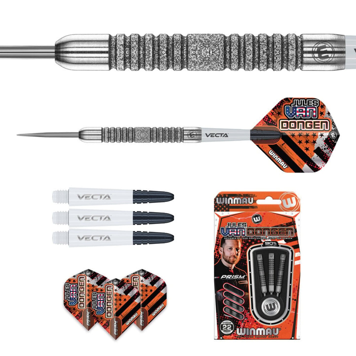 AUTOGRAPHED Jules van Dongen Winmau Darts